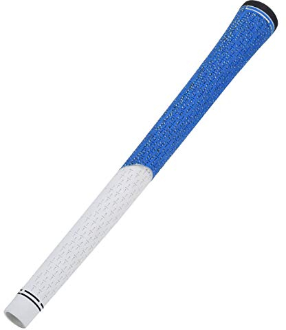 Golfgriff Golfschläger Griff 12,5 mm Strapazierfähiger Standard Gummi Golfschläger Griff Anti-Rutsch-Golfgriff Zubehör(weiß Blau)
