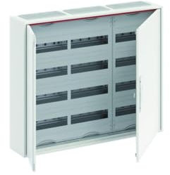 ABB 2CPX052190R9999 Sekundärschrank CA34V, Stahl, Aufputzmontage, mit Tür, IP44, Weiß, 16 x 80 x 65 cm
