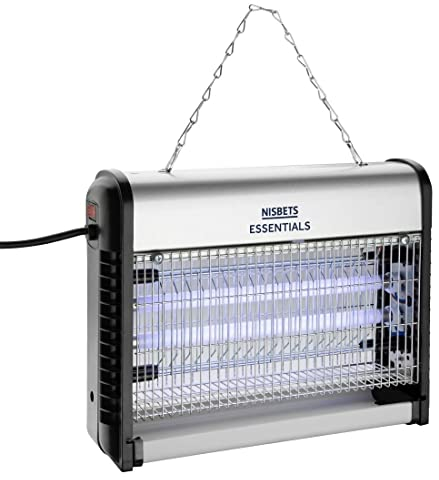 Nisbets Essentials FD499 16 Watt Professioneller Fliegen- und Insektenvernichter | 50m² Abdeckung | UV-Lampen: 2 x 8 Watt | Ersatzbirne P191