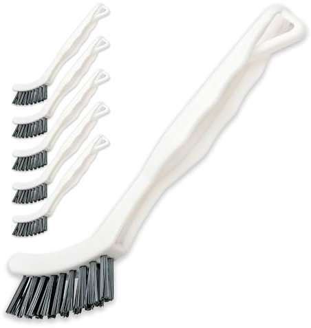 10er-Pack Fugenreiniger-Bürsten-Set – steife Borsten-Scheuerbürsten und Detail-Reinigungsbürsten für den Haushalt auf Badewanne, Dusche, Küche, Fliesenböden, Fensterschienen, Abflussrisse und mehr