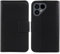 Gukas Echt Leder Tasche Für Fairphone 4 6.3 Hülle Handy Flip Lederhülle Handyhülle Brieftasche Kartenfächer Schutz Premium Case Cover Etui (Schwarz)