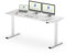 FLEXISPOT Höhenverstellbarer Schreibtisch 160×80cm, mit Haken und 25mm EINTEILIGER Tischplatte, ergonomischer Schreibtisch mit LED-Höhenanzeige und Memory-Funktion (Weiß, Weiß)