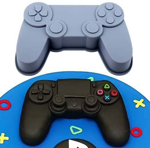 AIERSA Game Controller Silicone Baking Mold,Video Game Cake Molds for Baking,8 Inch Nonstick Cake Pan for DIY Birthday,Video Game Theme Controller Cakes