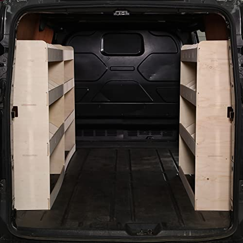 VANIFY - Kompatibel mit Ford Transit Custom L2 2012+ Fahrzeugeinrichtung Fahrzeugregale, dreifache Regaleinheit