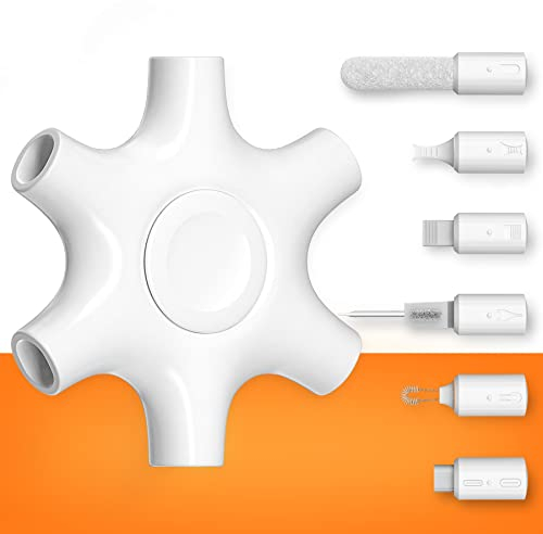 Tassmpitor Handy Reinigungsset, Reinigungsset für Airpod iPhone, All in 1 Phone Reinigungsset für Ladeanschluss Typ C, unzuverlässige Ladeverbindung mit Bürste reparieren, Reinigungsspachtel