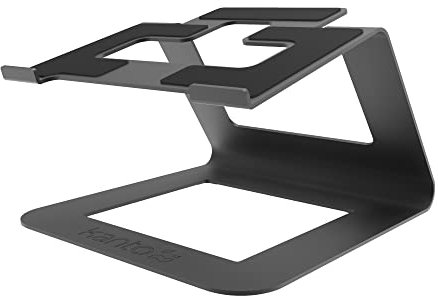 Kanto LE1 Ergonomic Universal Riser Laptop Stand | Supports 19.8 lbs 11 - 16 Laptops | Open Design Improves Airflow and Cooling | Black