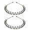 2 x Metall-Stirnband, modisch, gewellt, schwarz, Haarreifen, glatte Rückseite, elastisch, rutschfest, für Outdoor-Sport, Stirnbänder für Männer und Frauen, Unisex