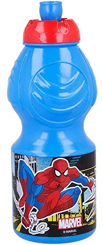Gourde bébé Spiderman Marvel Bouteille en plastique réutilisable sans BPA 400 ml