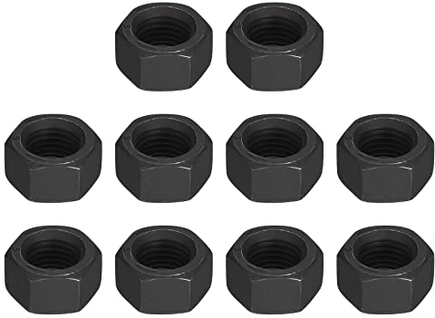 QUARKZMAN 3/8-24 Esagonale Dadi Carbonio Acciaio Grado 8.8 Ossido Nero Esagono Dado per Vite Bullone 10pz