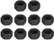 QUARKZMAN 3/8-24 Sechskant Muttern Karbonstahl Grad 8.8 Schwarz Oxide Sechseck Muttern für Schraube Bolzen Pack von 10