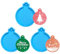 UTEFIF 3PCS Silikonformen für Weihnachten, Weihnachten Resin,Silikonform Epoxidharz Formen Silikon,DIY Gießform Harz Silikonformen für Weihnachtskugeln Weihnachtsbaum Deko