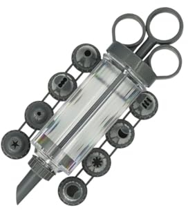 Posten Anker Michelino Garnish Syringe I Confectioner Quality I 10 Pieces I 8 Attachments I Capacity 170 ml I Garnier Syringe I Garnish Cakes I for Garnish Artists