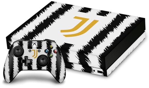 Head Case Designs Licenza Ufficiale Juventus Football Club Home 2023/24 Kit Partita Vinile Sticker Gaming Pelle Adesivo Compatibile con Xbox One X Console And Controller Bundle