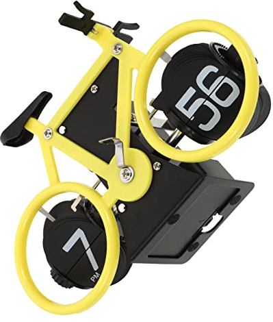 MAGICLULU Orologio a Bilanciere a Forma Bicicletta Retrò Per Scrivania Orologio Da Vintage in Materiale Durevole Per Decorare Soggiorno e Ufficio