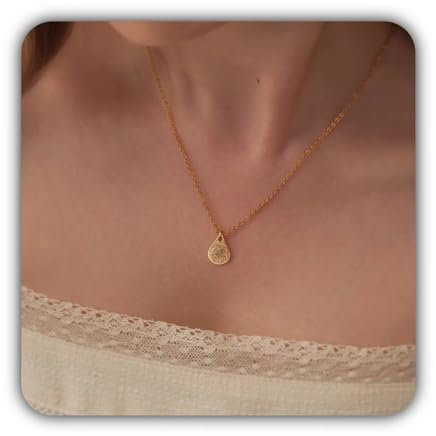 Memorial Schmuck - Teardrop Fingerabdruck Halskette - Tatsächlicher Fingerabdruckschmuck - Handschrift Halskette - Erinnerungsgeschenk für sie