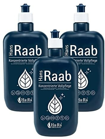 Hans Raab Konzentrierte Vollpflege Original Set 3 x 500 ml I Universalreiniger für Haushalt, Garten und Auto I Sparsam, vielseitig & hautfreundlich I Gut biologisch abbaubar