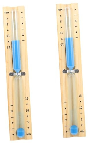 POPETPOP 2 Pièces en Bois Accessoires Sauna minuteur chronomètre de minuteur de minuteries Fourniture de Sauna minuterie en Bois pour Sauna Un Verre