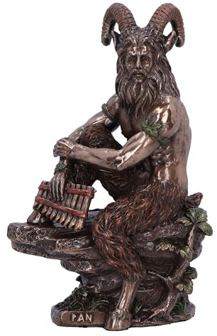 Nemesis Now Pfanne griechischer Gott der Wildnis (mittel) 15,5 cm, Kunstharz, gegossen aus feinstem Harz, fachmännisch handbemalt