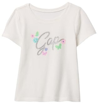 GAP Maglietta a maniche corte da bambina con grafica, Rosa Parigino, 12-18 Mesi