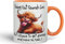 Vixar Going Out Sound Fun, Bute I'd Have to get Dressed and Move so, Nah…! Cow Highland Joke sarkasm Sarcastic Ceramic Coloured Mug Cup for Tea Coffee Hot Brew 330ml 11Oz Gift (Orange)