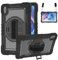 Custodia protettiva antiurto per Huawei Matepad SE 11 2024, resistente e antiurto, con supporto rotante, tracolla per Huawei MatePad SE 11 rilasciato 2024 (nero)