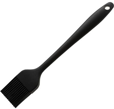 Wiltshire Mini Silicone Pastry Brush, Basting & Glazing Brush, Silicone Bristles, Heat-Resistant Utensil, Non-Stick, Non-Scratch, Midnight Black, 20.8x3.3x1cm