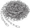 Mbsomnus 10 Meter Gliederkette Meterware 3 mm Metall Ketten Rundstahlkette Stahlkette Schwere Ketten Verzinkte Kette Meterware mit Karabiner für Wäscheleine Hundekette Schaukeln Hängesessel Ankerkette