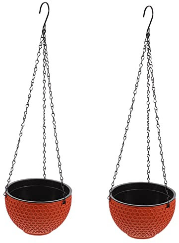 Milisten 2pièces Lot de Pots De Fleurs Suspendus pour Jardin Balcon Et Cour avec Capacité De Charge Élevée pour Lierre Fougères Et Succulentes