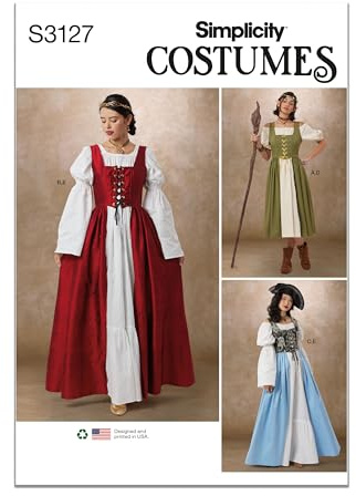 SIMPLICITY Sewing Pattern SS3127Y5 Misses' Costumes Y5 (18-20-22-24-26)
