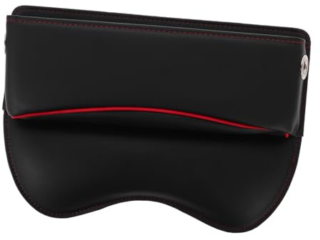 Garneck Auto Aufbewahrungsbox Auto-gap-tasche Mittelkonsolenorganisator Autositz Organizer Vordersitz Lückenfüller Zwischen Den Autositzen Sitzlückenfüller-organizer Leder Schwarz