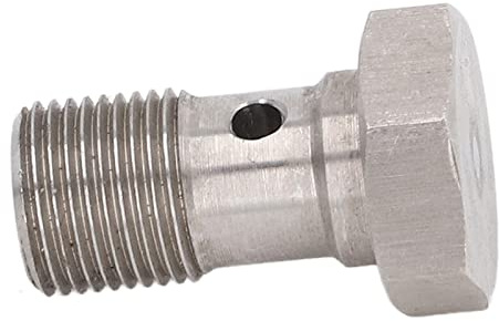 TYTOGE Hohlschraubenanschlüsse, M12 X 1,0 Metrisches Gewinde, Einloch-Bremsschlauch-Endadapter für Bremskupplungsleitungen, Turbo-Ölzufuhr, Servolenkung