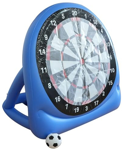 Fußball-Darts aufblasbar, riesiges aufblasbares Fußball-Darts-Board mit klebrigen Bällen, tragbares Outdoor-Hofspiel für Garten, Strand, Partyspaß