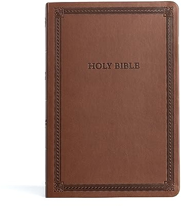 CSB Large Print Thinline Bible, Brown Leathertouch, Value Edition: Christian Standard Bible, Brown, Leathertouch, Largeprint, Thinline, Value Edition