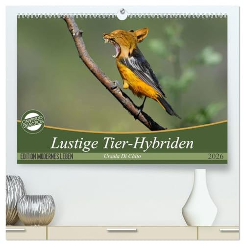 Lustige Tier-Hybriden (hochwertiger Premium Wandkalender 2026 DIN A2 quer), Kunstdruck in Hochglanz: Surreale und Lustige Tierkreuzungen (CALVENDO Kunst)