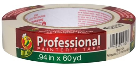 Duck Brand Professional Painter's Tape, 0.94 Inches by 60 Yards, Beige, Single Roll (1362488)