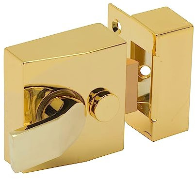 Sterling NLB201 Narrow Deadlocking Brass Plated Nightlatch