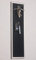 FLUX-objects Magnet - Schlüsselbrett aus Edelstahl (42 x 12 cm), mit Filz in Schwarz