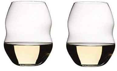 RIEDEL Swirl Weißwein, 2er Set, Klares Kristallglas, maschinell gefertigt