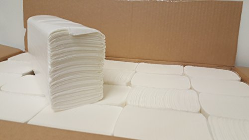 envirotex 2 Ply White Z Luxury Fold Hand Towels Case of 3000