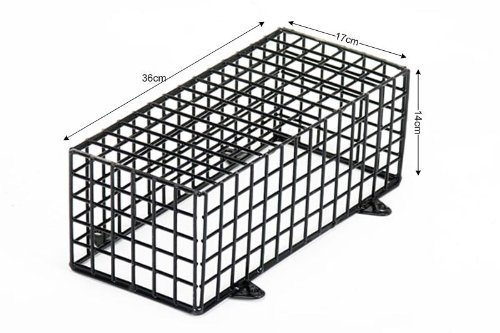 TC229- BULKHEAD, ACTIVE BEAM, CAMERA PROTECTION GALVANIZED BLACK CAGE 36CM X 17CM X 14CM