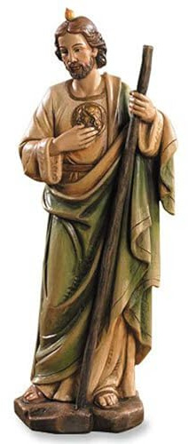 Avalon Gallery Christian Brands Statue St. Jude Toscana aus Kunstharz, 20,3 cm hoch, katholisch