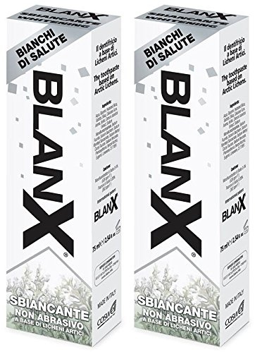 BlanX: Whitening Toothpaste with Arctic Lichens * 2.54 Fluid Ounces (75ml) Tubes (Pack of 2) * [ Italian Import ] …