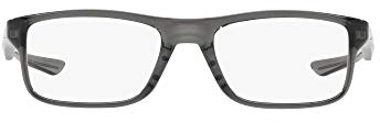 Oakley Unisex-Erwachsene 0OX8081 Brillengestelle, Grün (Polished Grey Smoke), 53