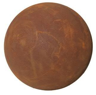 Schlichte & Rostige Gartenkugel - Medium Dekokugel - Ø 40cm - Wetterfest & Frostsicher - Metall/Edelrost/Rost - Rostkugel/Metallkugel zur Dekoration im Garten/Gartendekoration