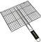 Cook'in garden, GR017, Grille 40X30 cm, Résistante aux flammes et hautes températures, Manche en matière softouch facile à prendre en main, Compatible avec de nombreuses marques