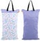 Sac à couches bébé haute capacité de pendaison imperméable à l'eau et au sec de couches en tissu lavable sacs de poche de stockage lavable réutilisable(EF203)