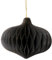 coopz Weihnachtsschmuck Weihnachtskugel Papier Anhänger Zwiebel 11 cm Christbaum Christbaumkugel, Farbe:anthrazit