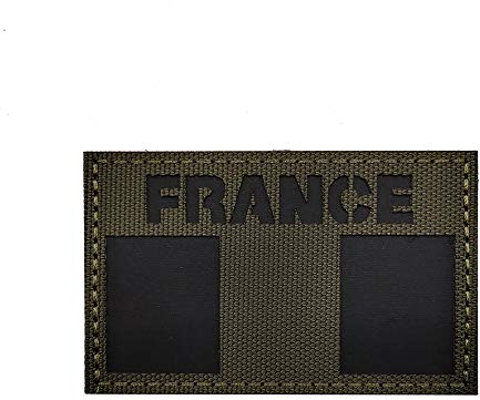 Patch infrarouge réfléchissant drapeau de la France pour moto biker tactique militaire brassard pour voyage sac à dos chapeaux vestes uniforme d'équipe