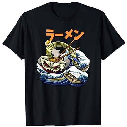 Ramen Monster Funny Noddles Japanese Dish Food Lover Gift T-Shirt