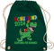 Shirtracer Turnbeutel Rucksack - Schulanfang & Einschulung Geschenk - Schulkind 2024 Achtung ich komme! - bunt - Unisize - Dunkelgrün einschulung-schulanfang schuleingang gym beutel schulbeginn